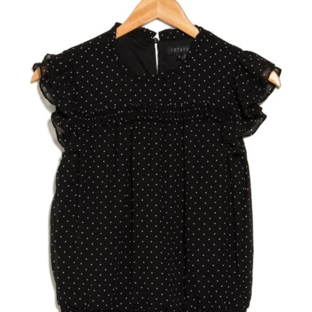 Nordstrom Flutter sleeve smock waist top